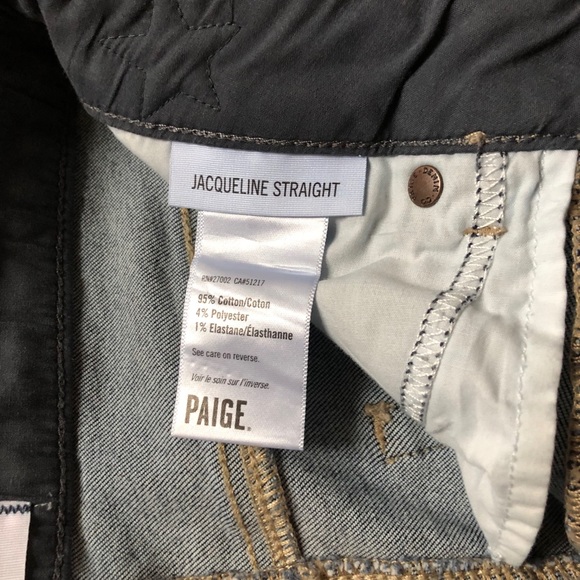 PAIGE Jaqueline Straight Military Patch Raw Hem - Picture 14 of 14